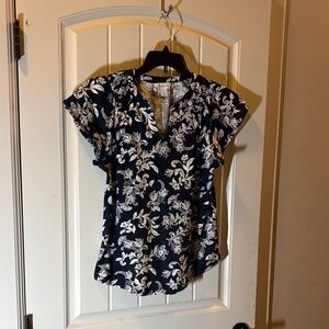 Luz Vlaiborne cap sleeve top white